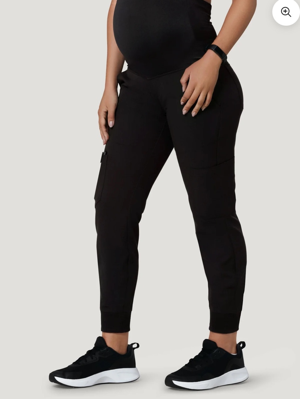 Mandala Black Maternity Joggers